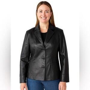 East 5th Black Leather Jacket